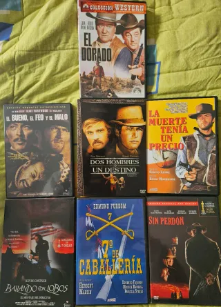 7 DVDs Cine Western (Español/Inglés)