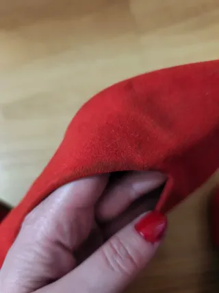 Bailarinas destalonadas rojas T.37