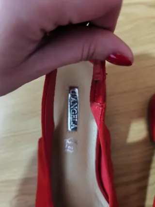 Bailarinas destalonadas rojas T.37