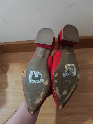 Bailarinas destalonadas rojas T.37