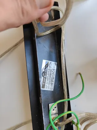 Lámpara de techo moderna cristal y madera