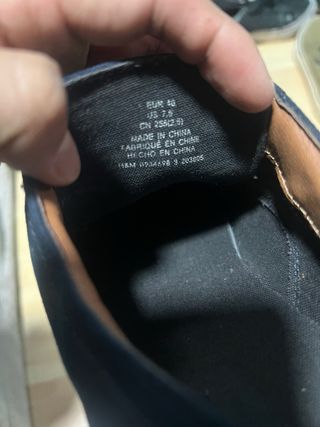 Zapatos Derby H&M Azul Talla 40