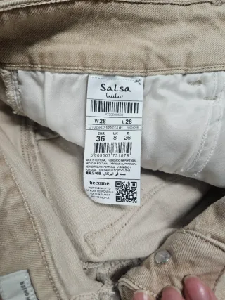 Pantalón Salsa Jeans Beige