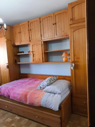 Dormitorio completo madera