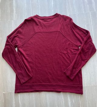 Jersey burdeos lana merino Purificación García