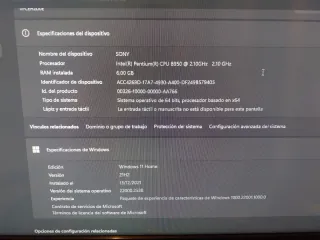 Portátil Sony VAIO Windows 11