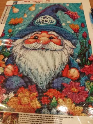 Kit pittura con diamanti Gnomo