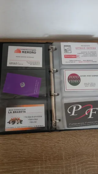 Carpeta de tarjetas a cuadros