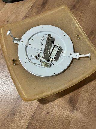 Lámpara Techo Cristal Murano Dorada