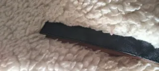 Cazadora Piel Borrego Marrón y Negra