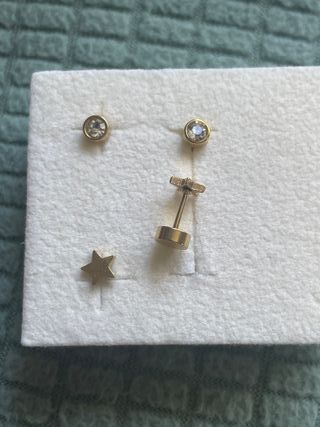 Pack 4 pendientes piercings