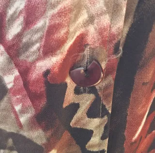 Vestito maniche corte con laccio e bottoni