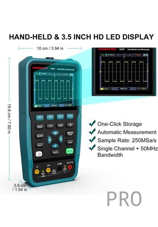 Multímetro y Generador 3-in-1 HANMATEK