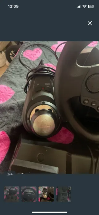 Volante y pedales Speedlink con marchas para ps4