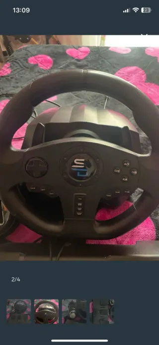 Volante y pedales Speedlink con marchas para ps4