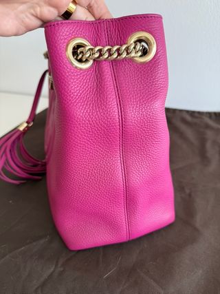 Bolso Gucci Piel Rosa Cadena Dorada