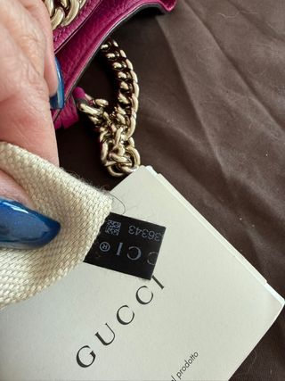 Bolso Gucci Piel Rosa Cadena Dorada