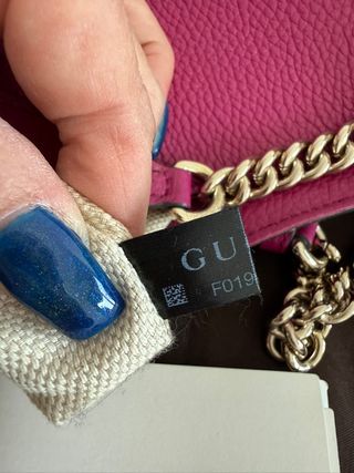 Bolso Gucci Piel Rosa Cadena Dorada