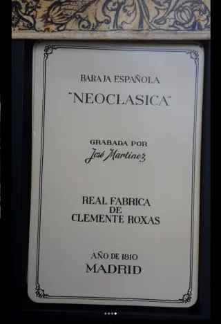 Baraja Neoclásica Fournier 1810