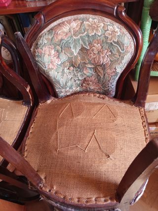 Conjunto de 4 Sillas Luis XV