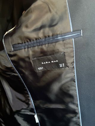 Traje Zara Hombre Azul Oscuro