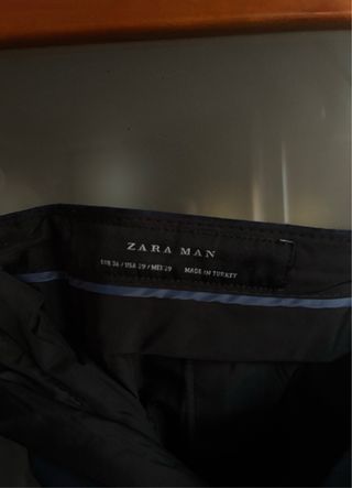 Traje Zara Hombre Azul Oscuro