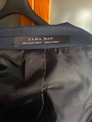Traje Zara Hombre Azul Oscuro