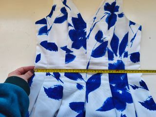 Vestido Lauren Ralph Lauren azul flores 4