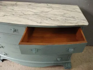 Cómoda antigua mármol y madera