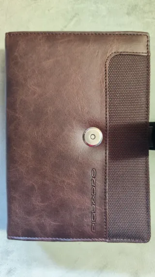 Agenda Piquadro organizer pelle marrone