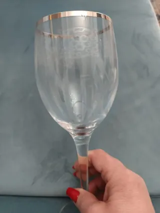 Brocca e 12 Bicchieri Cristallo Platino