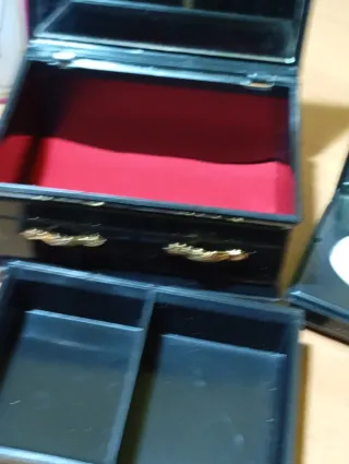 SET PORTAGIOIELLI E BOX MAKE UP VINTAGE NUOVO