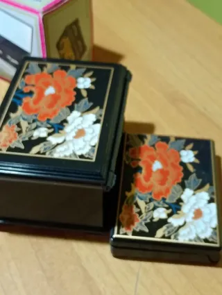 SET PORTAGIOIELLI E BOX MAKE UP VINTAGE NUOVO