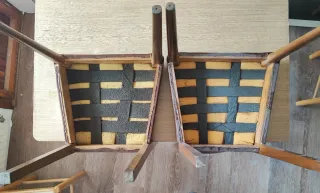 2 Sillas de Cuero Marrón