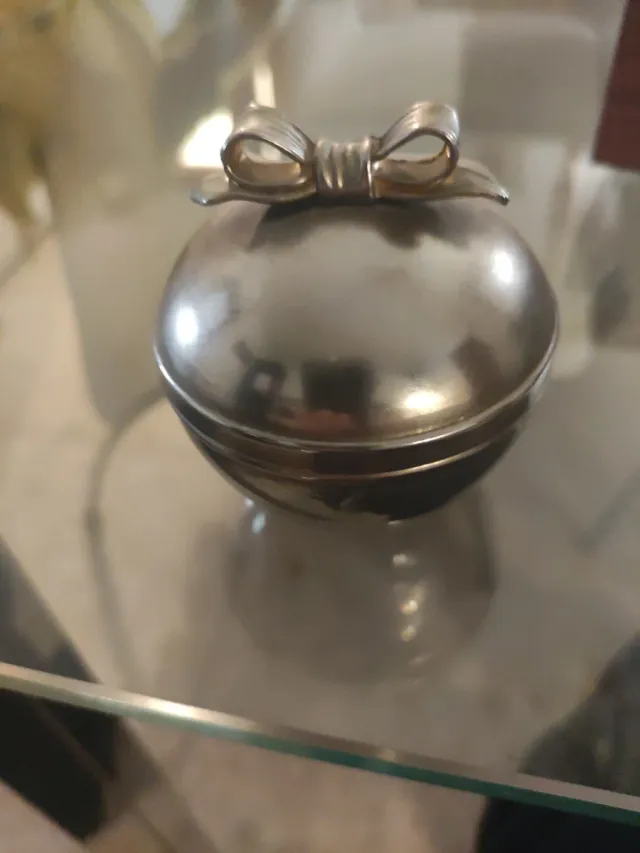 Cajita joyero vintage con lazo