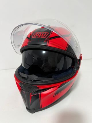 Casco AGV K5 Rojo y Negro