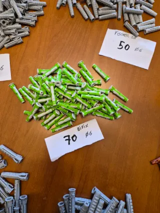 Assortimento 500  tasselli Fischer, Bifix, Wurth