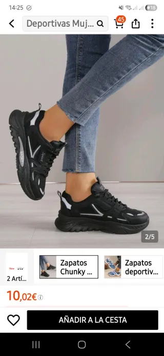 Zapatillas deportivas mujer negras