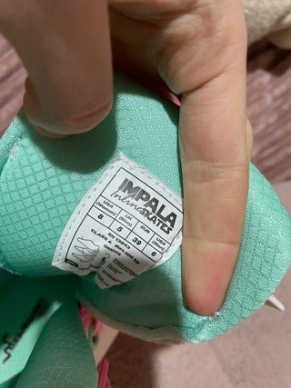 Patines en línea Impala rosa y blanco