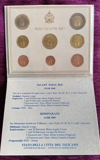 Cartera Oficial Vaticano Sede Vacante 2005