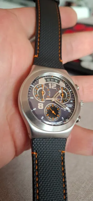 Orologio swatch irony YCS514,"Fine Steel"