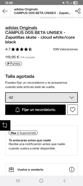 ADIDAS CAMPUS 00S BETA UNISEX