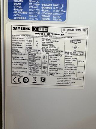 Frigorífico Americano Samsung A+