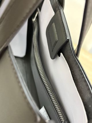 Bolso tote mini Zara verde oliva