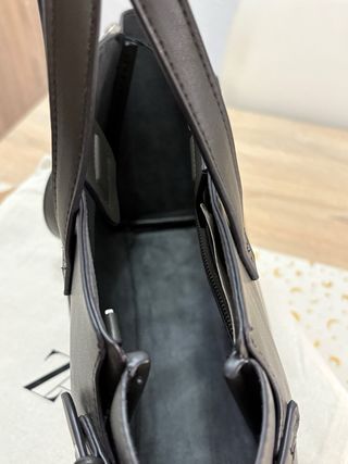 Bolso tote mini Zara verde oliva