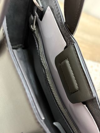 Bolso tote mini Zara verde oliva