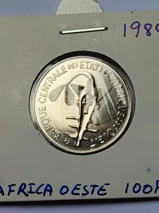 100 Francos África Oeste 1989