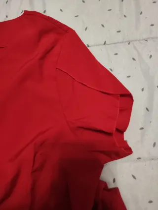 Vestido rojo con volantes