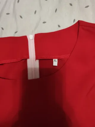 Vestido rojo con volantes