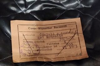 Auténtico gorro vintage ruso de piel de astracán